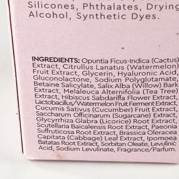 Glow Recipe Watermelon Glow PHA + BHA Pore-Tight Toner 1.35 fl oz 40 mil NIB - Picture 5 of 6